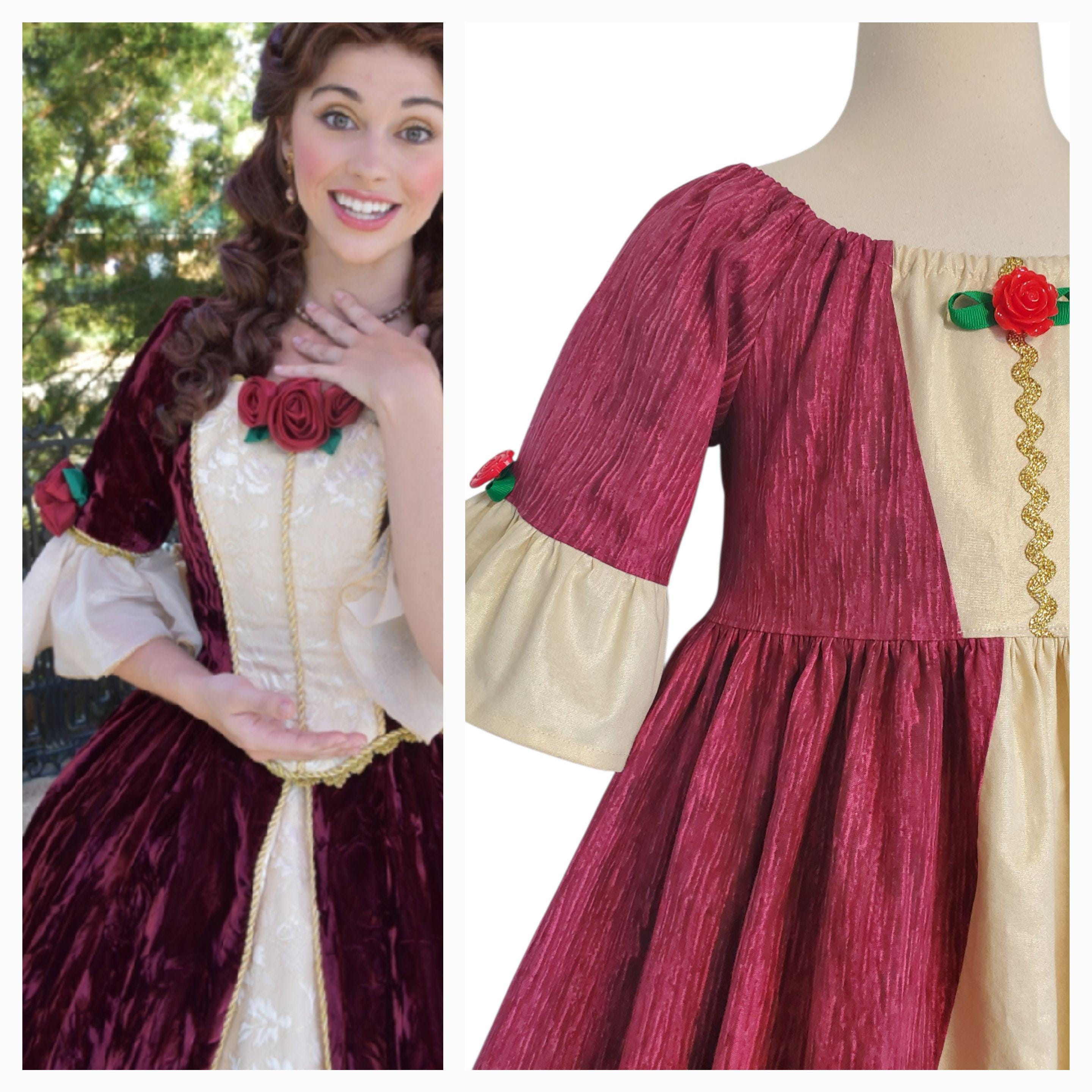 belle enchanted christmas dress Belle in Enchanted Christmas Dress Meet & Greet at Epcot International  Festival of the Holidays 2024