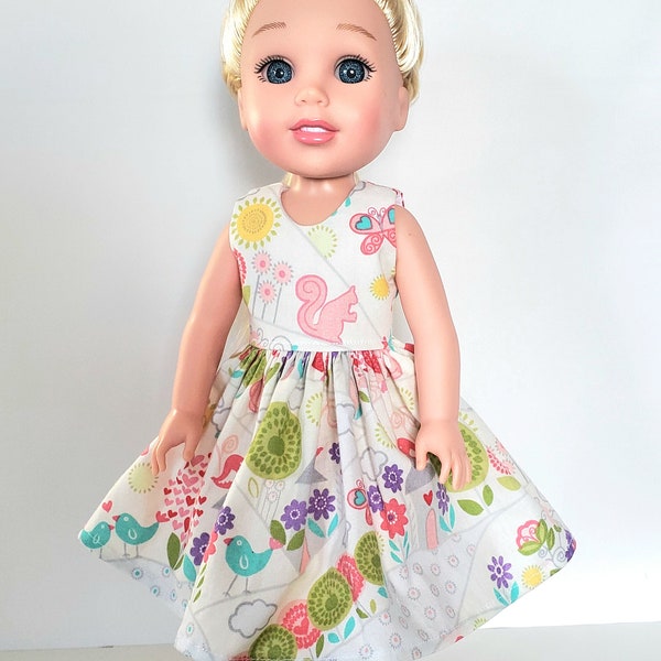 14.5 INCH DOLL Clothes You Are My Sunshine Dress fits Wellie Wishers