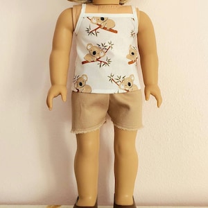 18 INCH DOLL Clothes Cami and Cutoffs Shorts Set Fits American Girl
