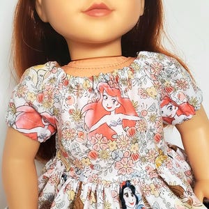 18 INCH DOLL Doll Dress Easy-On Slip on Clothes Princess Ariel bild 3