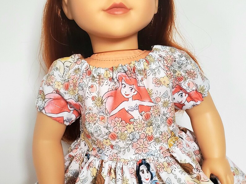 18 INCH DOLL Doll Dress Easy-On Slip on Clothes Princess Ariel bild 3
