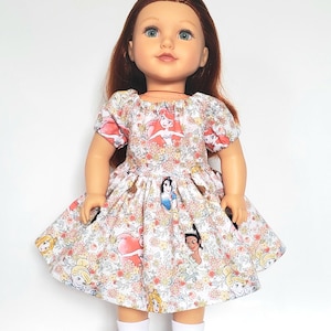 18 INCH DOLL Doll Dress Easy-On Slip on Clothes Princess Ariel bild 1