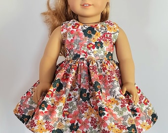 18 INCH DOLL Clothes Spring Floral Wildflower Dress
