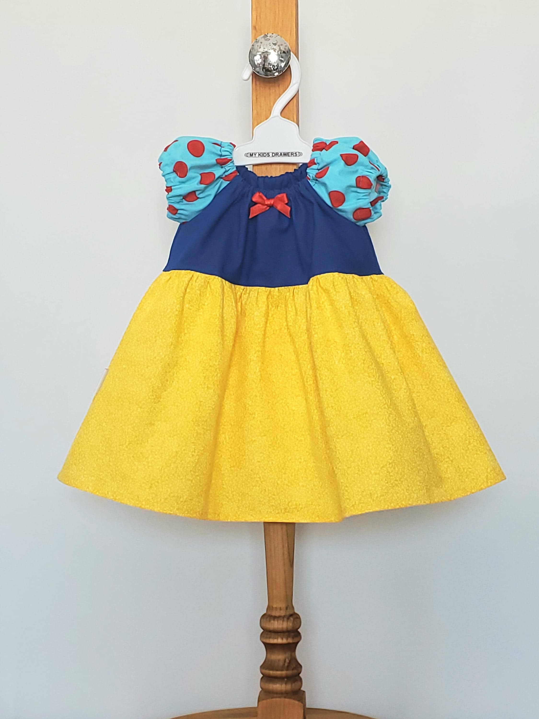 Snow White Dress, Princess Costume, Baby Size 9-12 Months, 100% Cotton