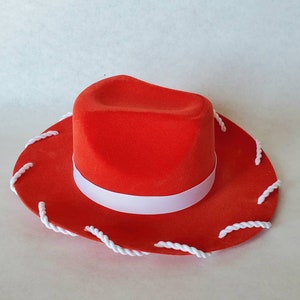 18 INCH DOLL Jessie Hat Red Cowgirl Toy Story Inspired Hat