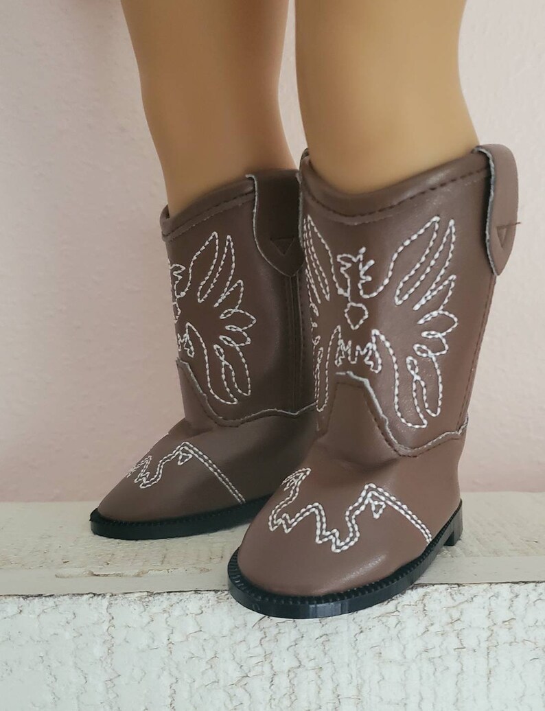 18 INCH DOLL Cowboy Boots Brown - Etsy