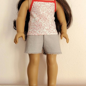 18 INCH DOLL Clothes Cami and Cutoffs Shorts Set Fits American Girl