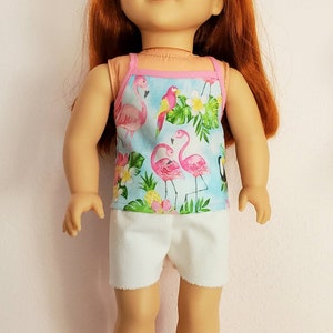18 INCH DOLL Clothes Cami and Cutoffs Outfit Tank Top and Shorts Set Fits American Girl