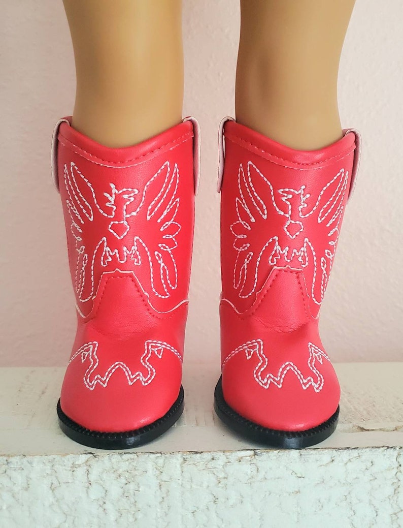 18 INCH DOLL Cowboy Boots Red Jessie American Girl - Etsy