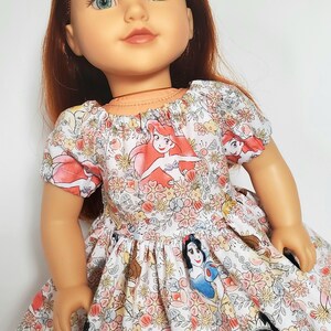 18 INCH DOLL Doll Dress Easy-On Slip on Clothes Princess Ariel bild 2