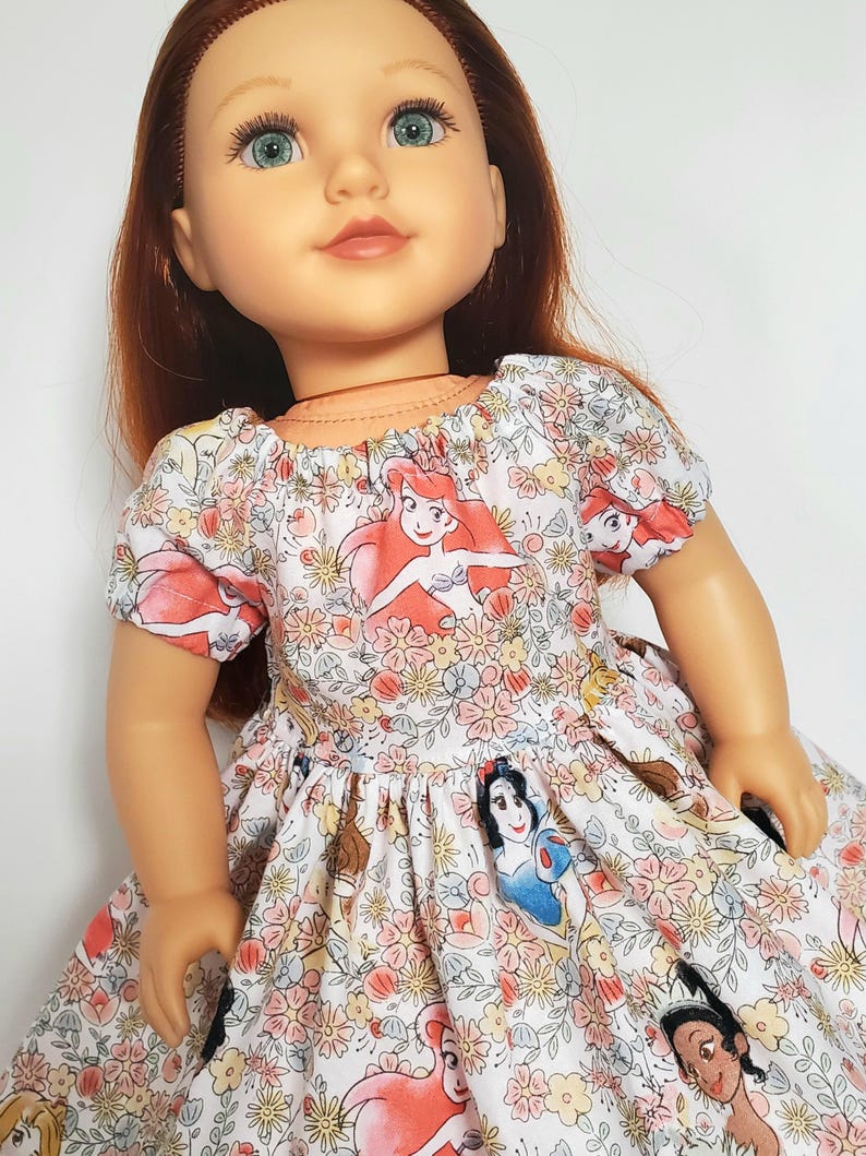 18 INCH DOLL Doll Dress Easy-On Slip on Clothes Princess Ariel bild 2