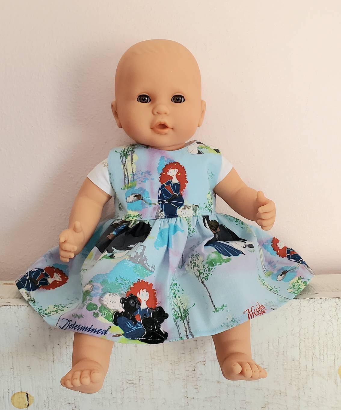 strapless open back dress Gund Teach Me 16" Princess
