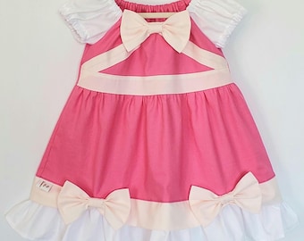 Pink Cinderella Dress, Made by Mice, Princess Costume, Baby and Toddler, Size 12-18 Months