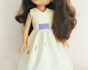 Anna Frozen 2 Inspired Doll Dress Outfit Fits 14.5" Wellie Wishers Glitter Girls AG Sisters and Hearts for Hearts