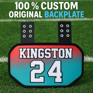 Customizable Football Backplate