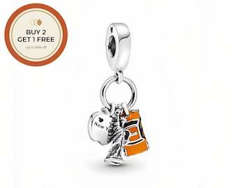 New York Charms,925 Sterling Silver Charm,Handmade Silver Bead,Fits European Bracelets and Necklaces, Best Gift