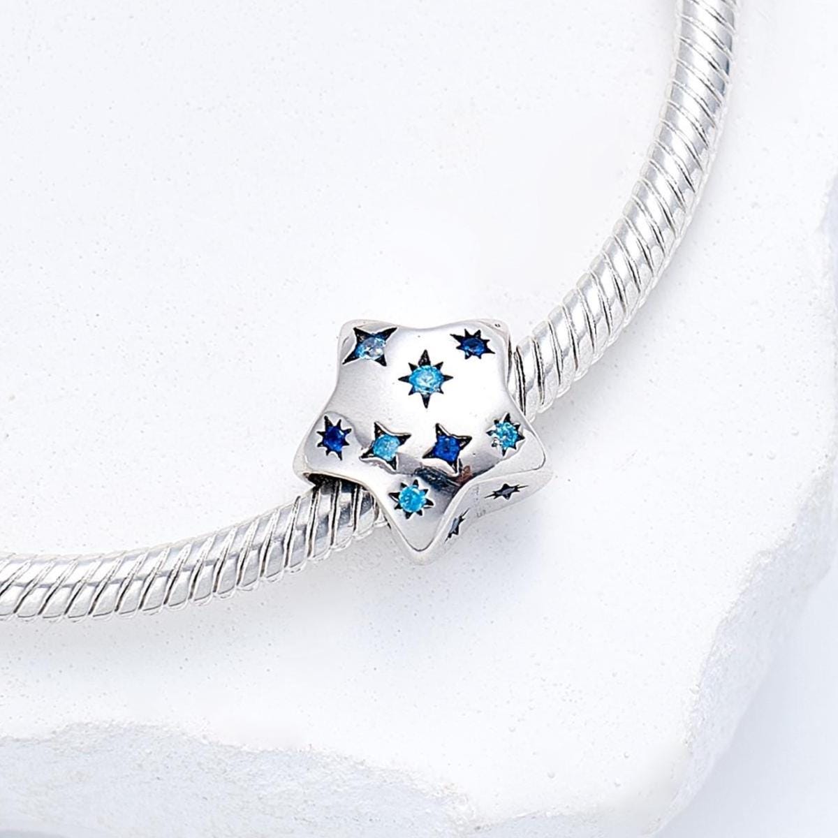 Breloque étoile En Argent Sterling 925 - Pour Création Bijoux DIY - Apprêts Argent Massif
