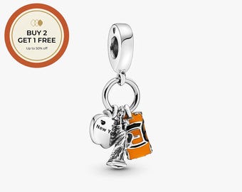 New York City Dangle Charm,925 Sterling Silver Charm,Handmade Silver Bead,Fits European Bracelets and Necklaces, Best Gift