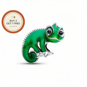 Charm Pascal emmêlé Disney, breloque en argent sterling 925, perle en argent faite main, convient aux colliers et bracelets européens, meilleur cadeau