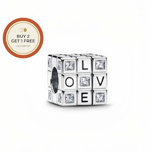 Ruchomy wisiorek w kształcie kostki, zawieszka ze srebra próby 925, ręcznie robiony srebrny koralik, pasuje do europejskich bransoletek i naszyjników, najlepszy prezent