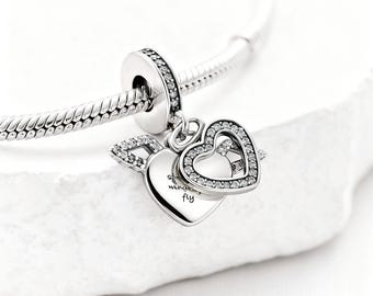 Ciondolo A Forma Di Ala D'Angelo In Argento Sterling 925 Con Piume – Charm Per Braccialetti Europei – Foro 4,5 Mm