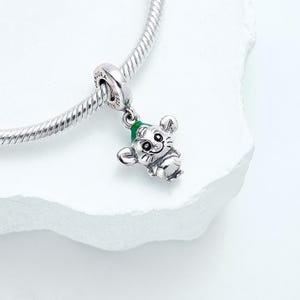 Ciondolo Disney Cenerentola Gus Mouse, ciondolo in argento sterling 925, perlina in argento fatta a mano, adatto a bracciali e collane europei, regalo perfetto.