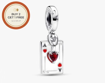 Ciondolo Regina di Cuori Disney Villains, ciondolo in argento Sterling 925, perlina in argento fatta a mano, adatto a bracciali e collane europei, regalo perfetto.