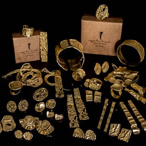 Set di gioielli Mystery - Gaudí Creations in oro 18 carati, pezzi unici fatti a mano, scatola portagioie a sorpresa, set di gioielli tutto in oro, regalo per lei