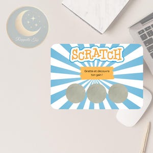 Carte à Gratter Surprise – Annonce Grossesse, Défi Fun, Révélation Spéciale | Personnalisable