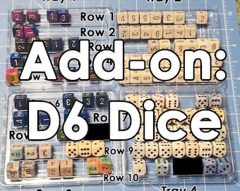Add-on: Pack of D6 dice for tracking game stats