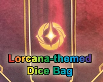 Lorcana-themed Dice Bag/Rolling Mat