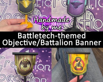 Handmade Battletech-themed Desktop/Objective Banner