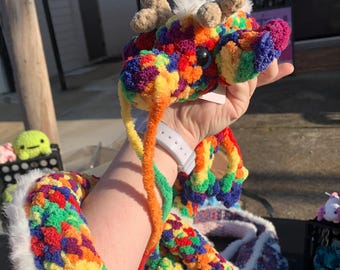 Noodle the Noodle Dragon - crochet pattern - low sew - downloadable amigurumi PDF
