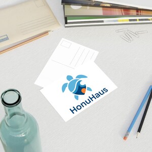 HonuHaus Postkarten Set (10 Stück) - Niedliches Meeresschildkröten-Design, perfekt für Geschenke, Sammeln, Versenden von Notizen und Einladungen