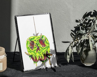 A5 Colour Print - Handrawn Illustration of the Poison Apple.
