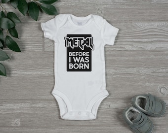 Metal Before I was Born Baby Outfit - Metal Infant Bodysuit