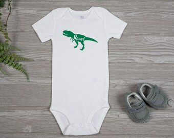 Dinosaurier-Baby-Body - Dinosaurier-Namen-Baby-Shirt