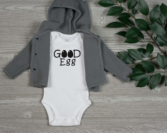 Romper onvruchtbaarheid Eerste Pasen Baby-outfit Baby Good Egg Regenboogbabycadeau IVF-succes