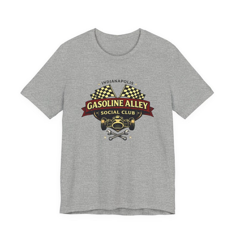 Shirt Gasoline Alley Social Club, Indy 500 Vintage Racing-T-shirt, Indianapolis Race Weekend-shirt afbeelding 5