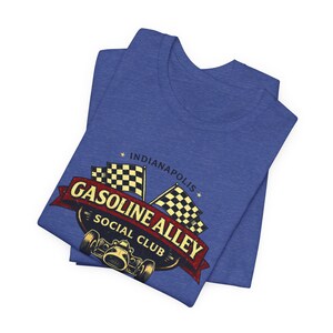 Shirt Gasoline Alley Social Club, Indy 500 Vintage Racing-T-shirt, Indianapolis Race Weekend-shirt afbeelding 7