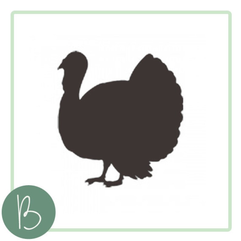 Download Turkey Silhouette SVG File | Etsy
