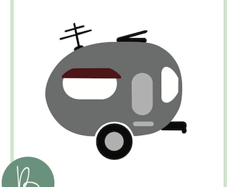 Fichier SVG de caravane ou remorque