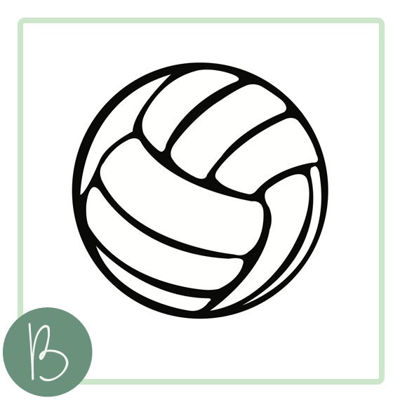 Volleyball SVG File - Etsy