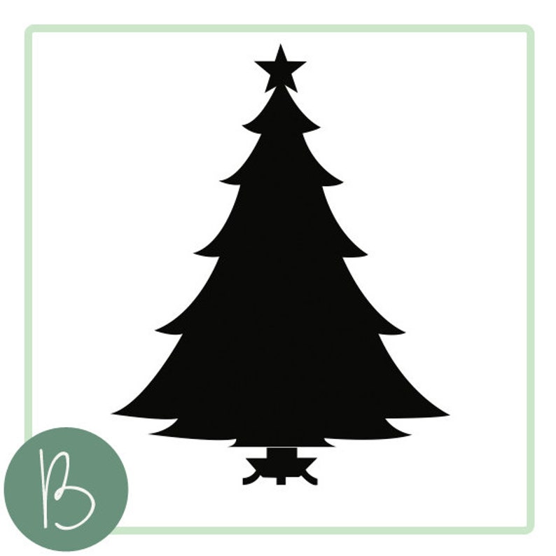 Weihnachtsbaum-SVG-Datei Bild 1