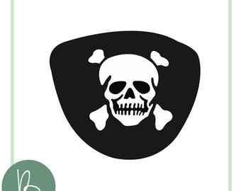 Pirate Eye Patch SVG File