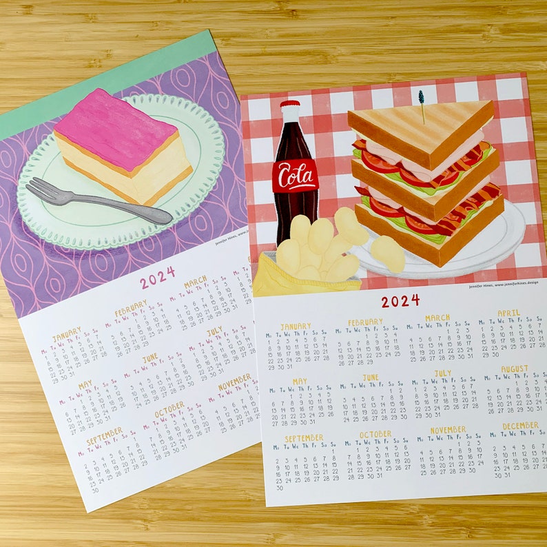 Tompouce Dessert 2024 Yearataglance Calendar, Printable Calendar