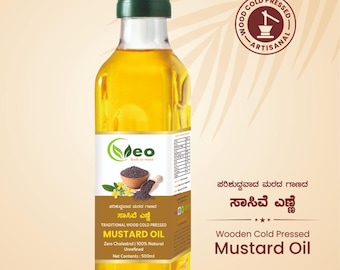 Mustard Oil | 100% Pure Traditional Wooden Cold Pressed oil