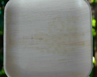 Platos desechables de hoja de palma de areca de primera calidad, cuadrados y poco profundos, resistentes, ecológicos, biodegradables, para pícnic, bodas y fiestas, aptos para microondas
