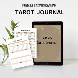 Planificador de tarot, diario de tarot, registro de tarot, rastreador de cartas de tarot, planificador de lectura de tarot, organizador de tiradas de tarot, diario espiritual, registro de adivinación