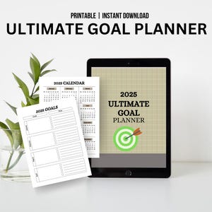 Ultimate Goal Planner, Goal Setting Journal, Productivity Planner, Life Planner, Success Tracker, Monthly & Weekly Planner, Personal Growth